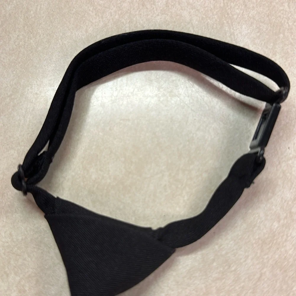 Toddler Boys Adjustable Black Snap Closure Necktie S-XL
